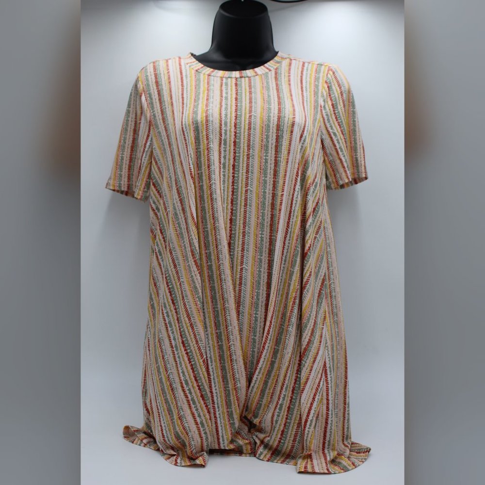 WOMENS BCBG TUNIC BLOUSE, MULTICOLORED X- SMALL